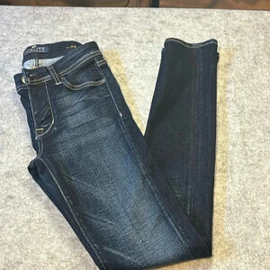 Fidelity  Ace Mid Rise Ultra Slim, Dark Wash. Size 27.